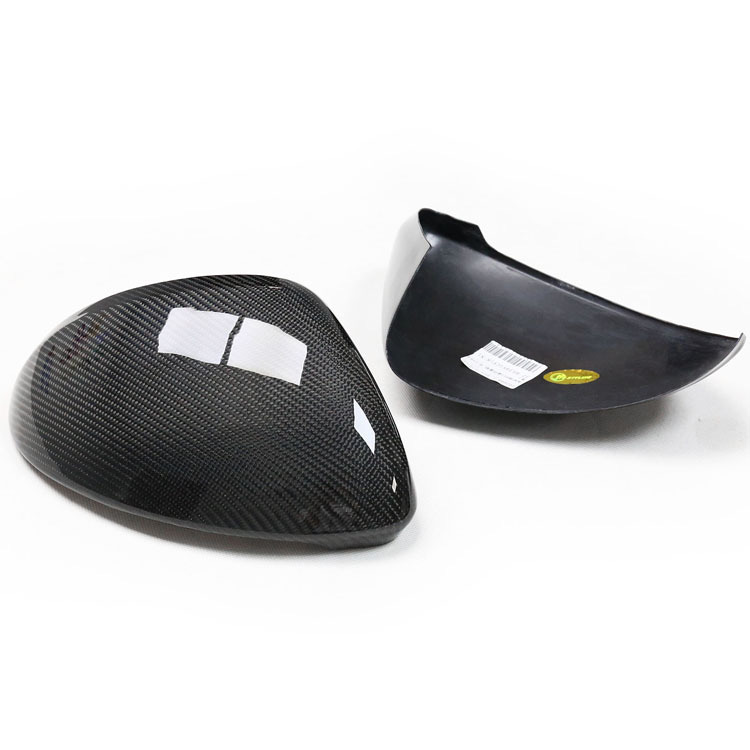 Car Dry Carbon Rearview Mirror Cover Caps Porsche cayenne 9Y1 LHD 4