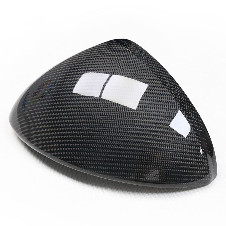Car Dry Carbon Rearview Mirror Cover Caps Porsche cayenne 9Y1 LHD 6