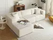 Corduroy Fabric Couch High Resilience Foam and Corduroy Fabrics - - Fansace 2