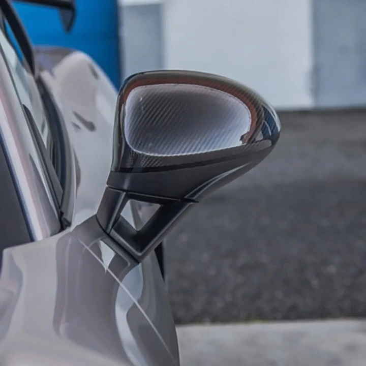 ポルシェ用自動車バックミラーキャップデイカーボンファイバー 718 982 1