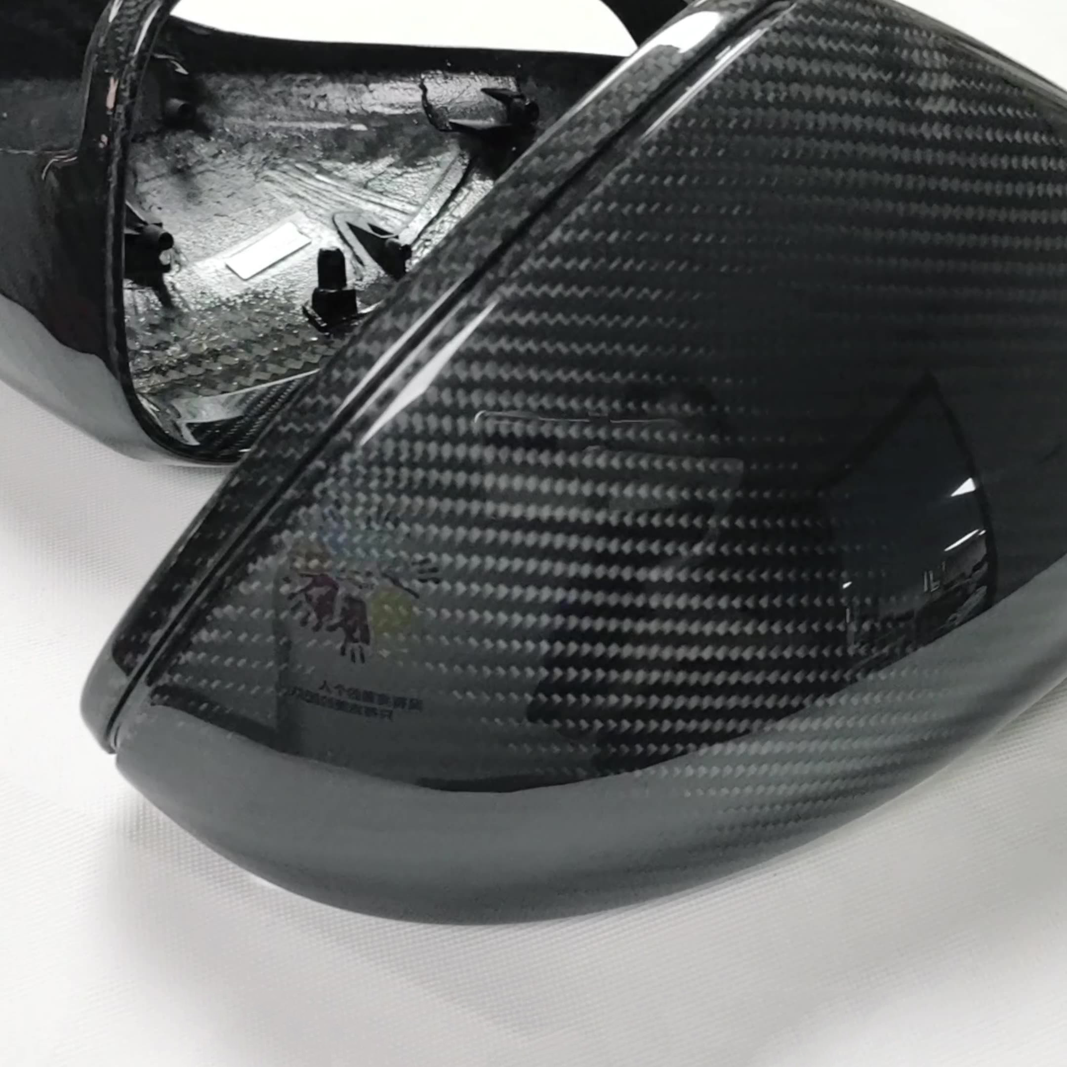 Copri specchietti retrovisori auto in fibra di carbonio per Porsche Panamera 971 6