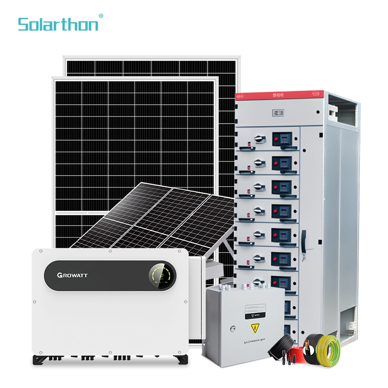 Complete Set Growatt Inverter Solar System 30kw 50kw 19.8MW All in One Full Set on Grid Solar PV System 1