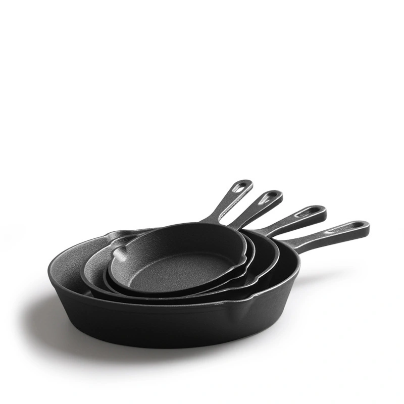Sartén antiadherente sin revestimiento de 10-26 cm para cocinar carne 1