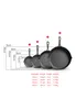 Non Toxic Non Stick Pans - - CAIYI 6
