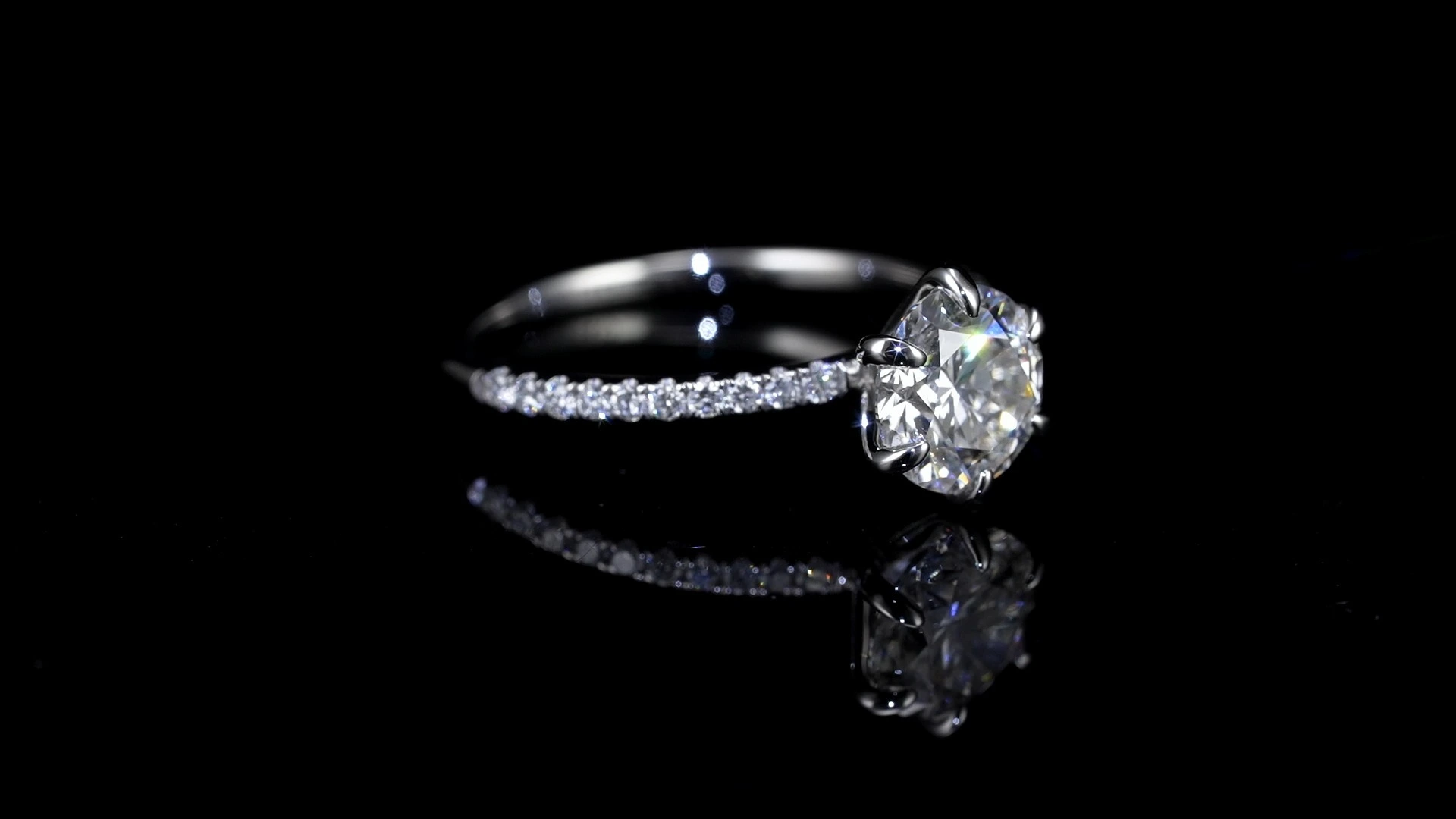 Redleaf 14K Weißgold Runde Cut 2.06CT Labor Diamond Ring Custom Labor DIAMOND -Verlobungsringe 1