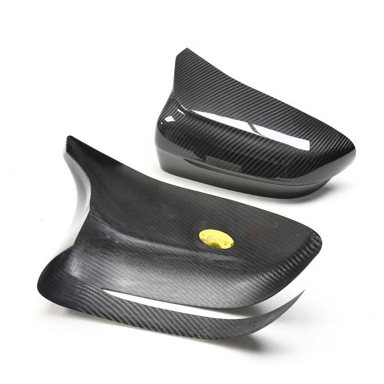 Car Dry Carbon Rear View Mirror Cover For BMW F90 F91 F92 M5 M8 1