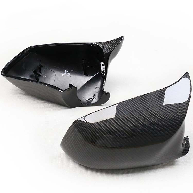 Car Rear View Mirror Cover Cap Carbon Fiber For BMW F10 F18 2