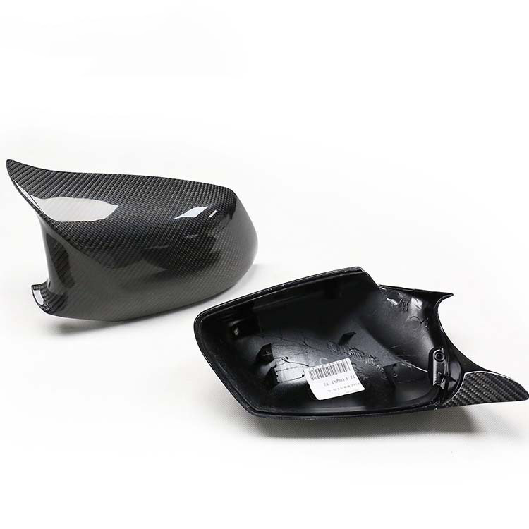 Car Rear View Mirror Cover Cap Carbon Fiber For BMW F10 F18 4