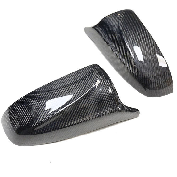 Car Rearview Mirror Cover Cap Housing Carbon Fiber for X5 X6 E70 E71 2