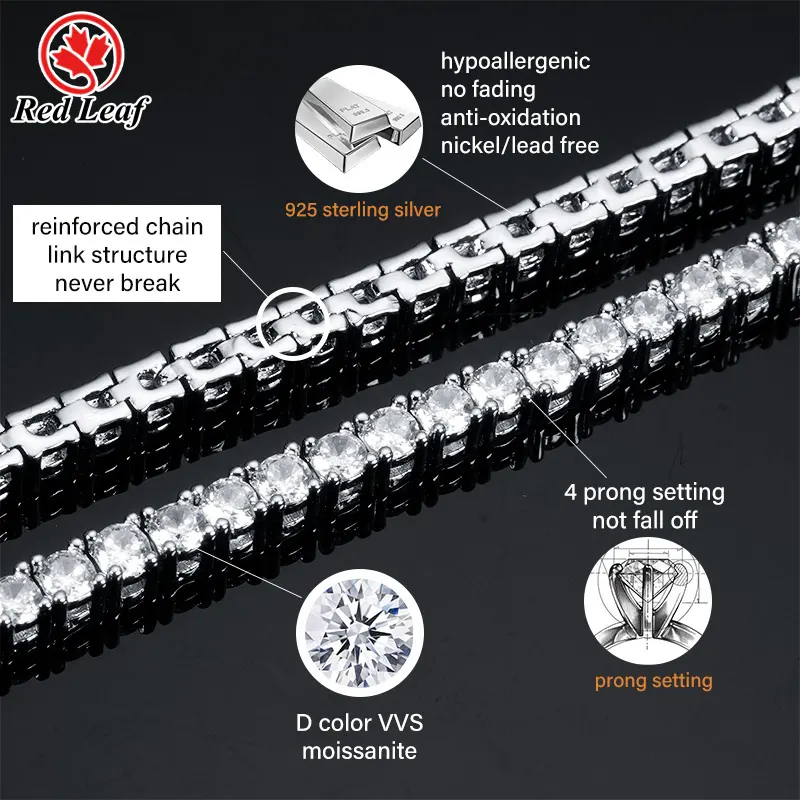Moissanite Jewelry Manufacturer Gemstone Jewelry Wholesale - Redleaf 6