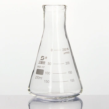 Matraz cónico de pared gruesa de vidrio de borosilicato para laboratorio, 50-5000 ml 1