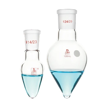Matraz de vidrio borosilicato en forma de pera (10-250 ml) 1