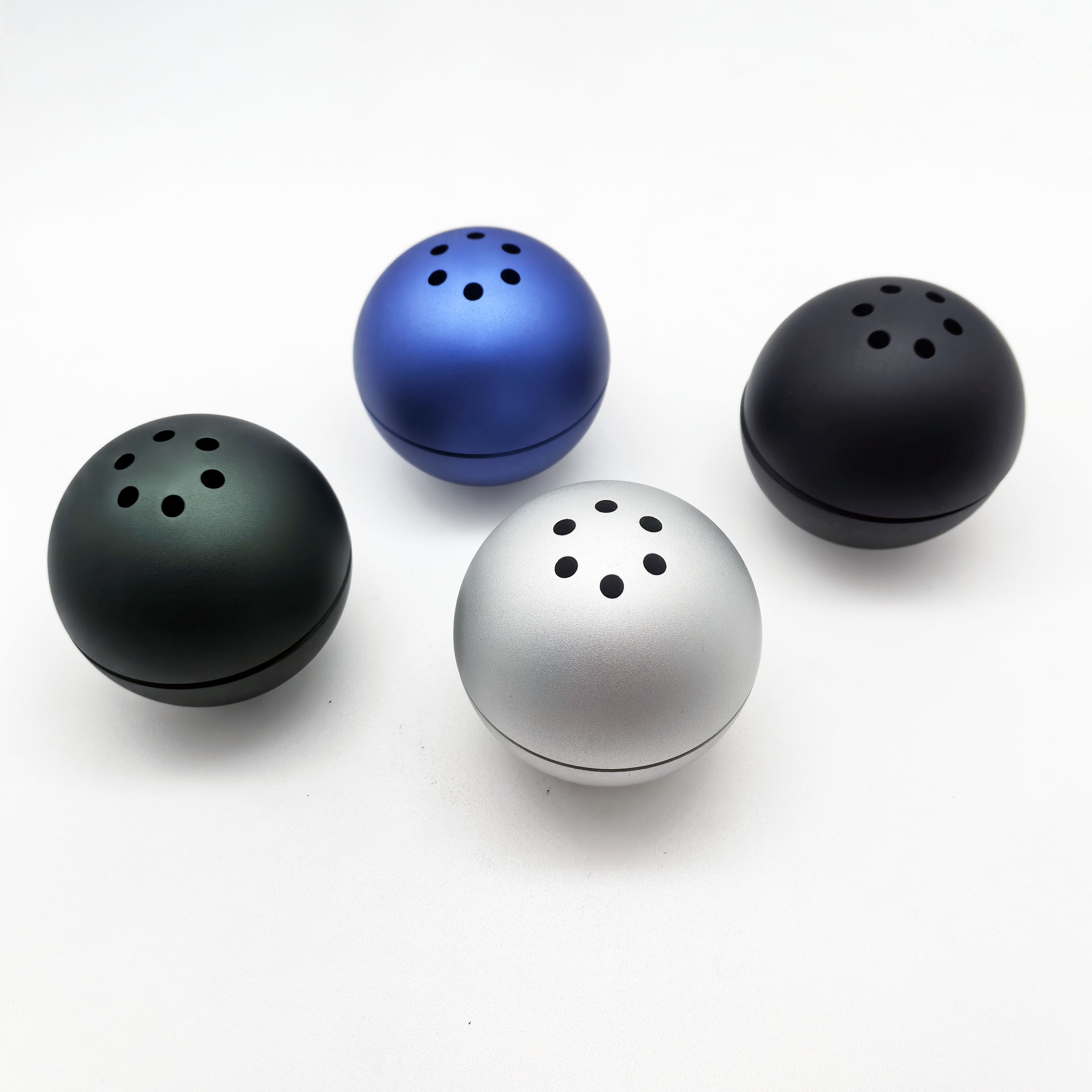 CNC Machined Aluminum Anodized Surface Customized Colorful Exquisite Spherical Incense Burner for a Luxurious Ambiance 2