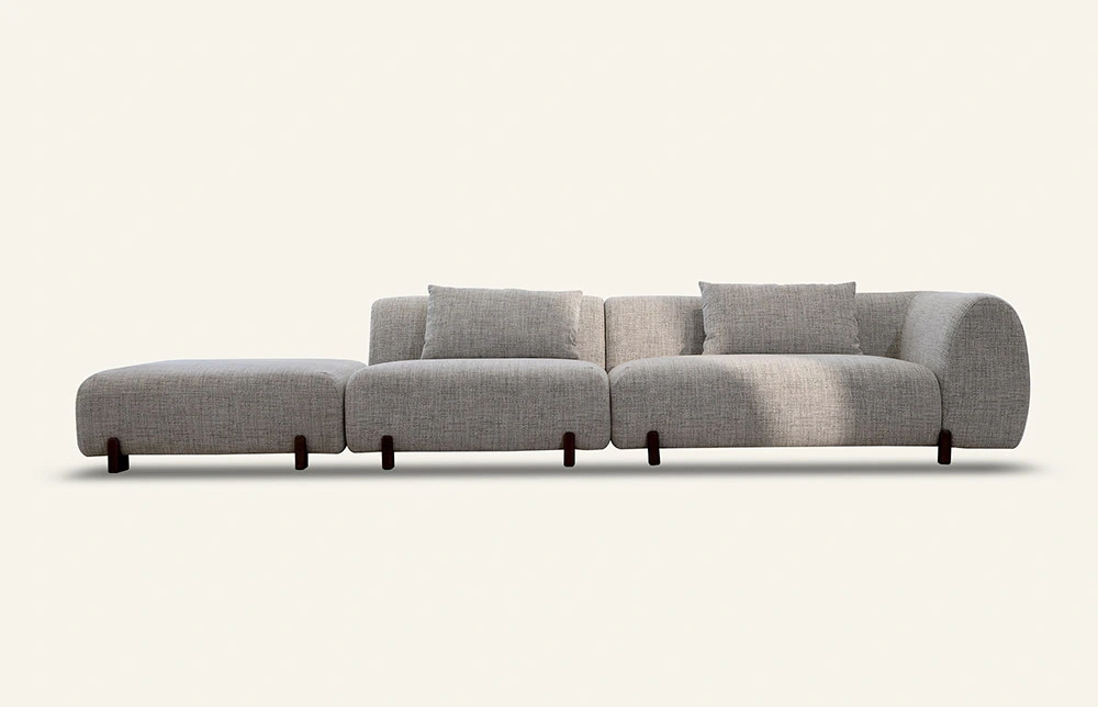 Miglio Odin sofa Gray With wooden legs M071 1