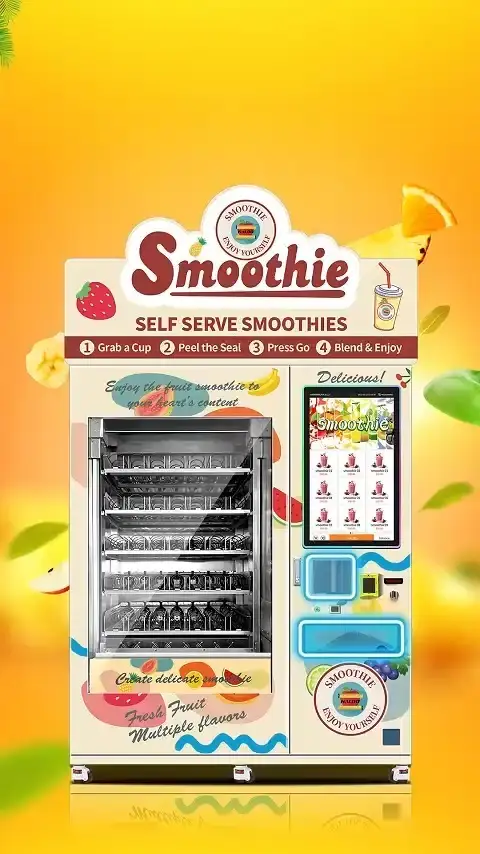 Haloo Vending Machine Maquina De Hiel Smoothie Dispenser Self Service Frozen Vending Machine Fruit Smoothie Vending Machine 1