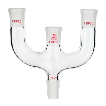 Adaptador de destilación Claisen de 4 vías de vidrio de borosilicato 1