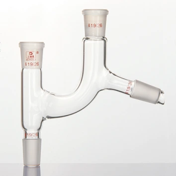 Adaptador de conexión para destilación Claisen de 4 vías de vidrio de borosilicato 1
