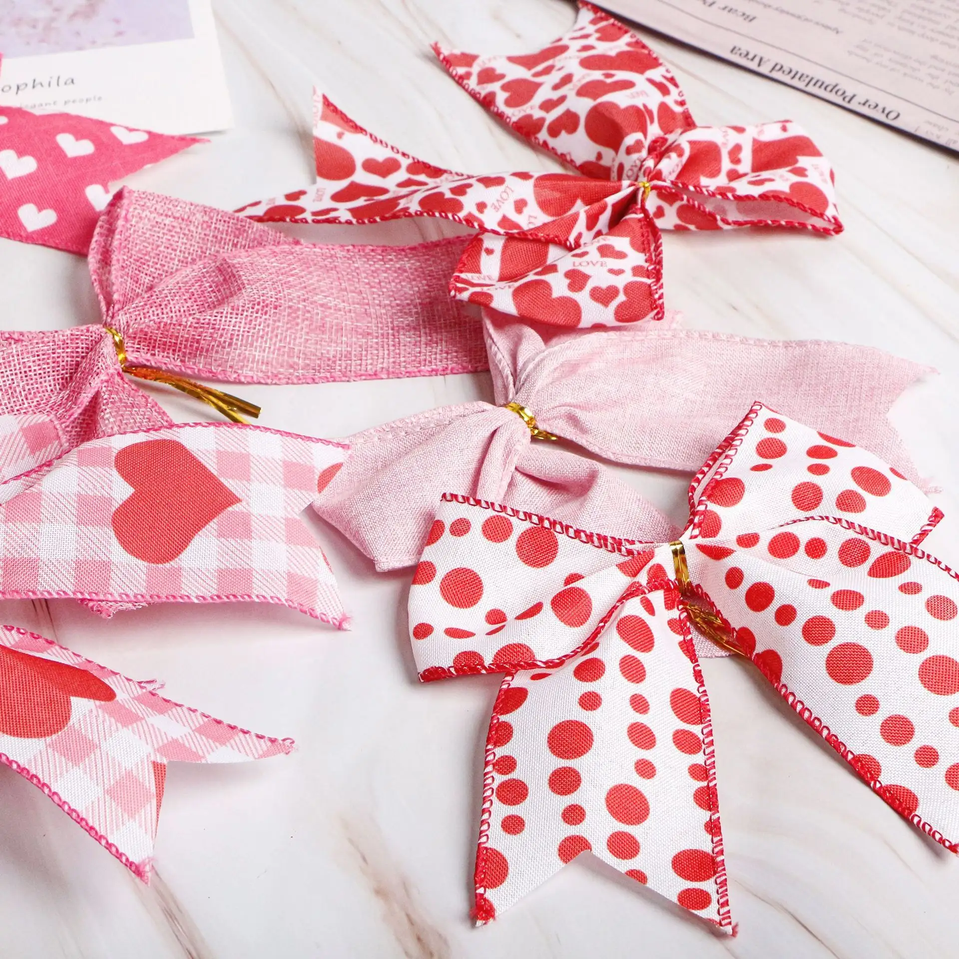 Ribbon Bow White Wedding Bows Manufacturers 6