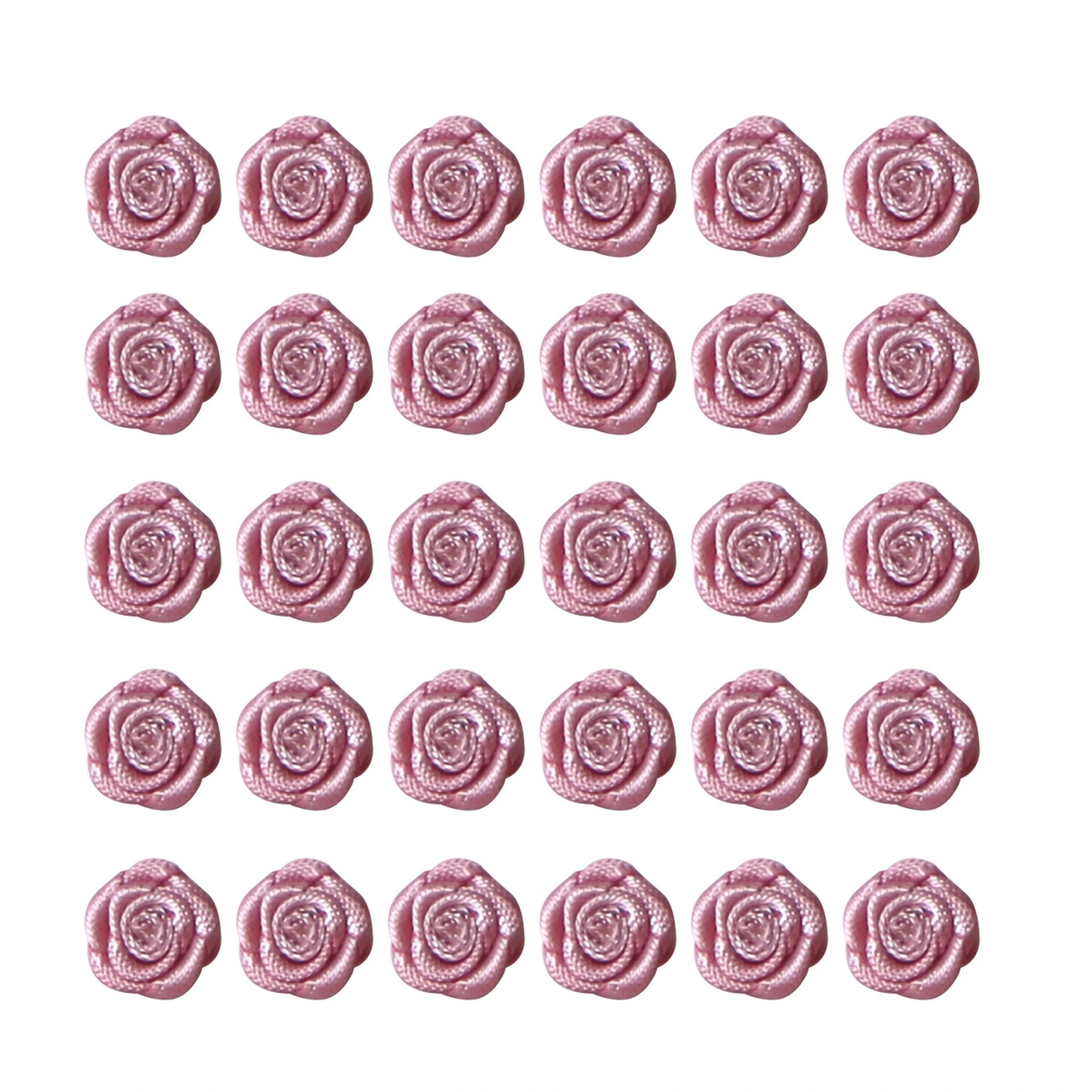 MSD 1CM Floral Decoration Pentagonal Wedding Rose Handmade Ribbon DIY Small Flower Clothing Accessories 1