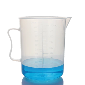 Vaso graduado de plástico de polipropileno con asa 1