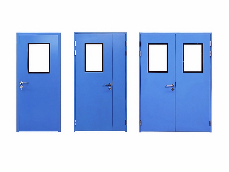 Clean steel door for manual sandwich panel wall clean room 1