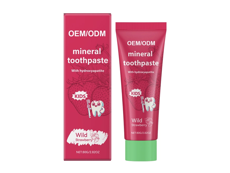 Children's Bright White Strawberry Flavored Toothpaste 1