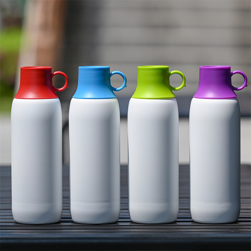 Safeshine 650ml PATENTERAD Bärkoppslock Dubbelvägg Rostfritt stål isolerad vattenflaska 1