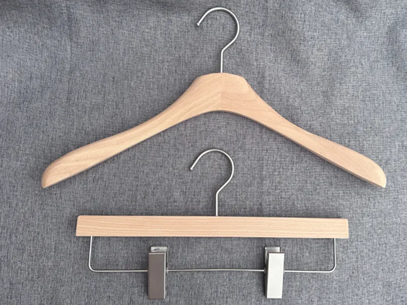 Wooden Trouser Hangers Factory Price Or DDP Price by LEEVANS 3