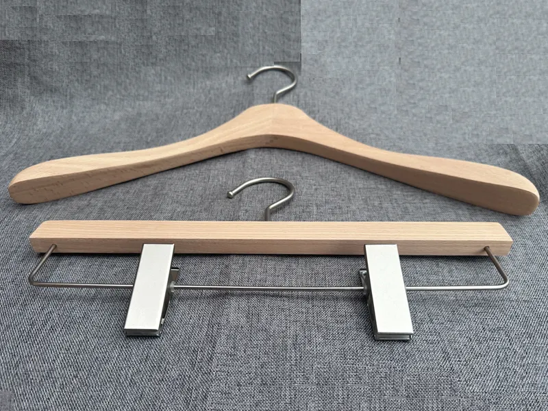 Wooden Trouser Hangers Factory Price Or DDP Price by LEEVANS 4