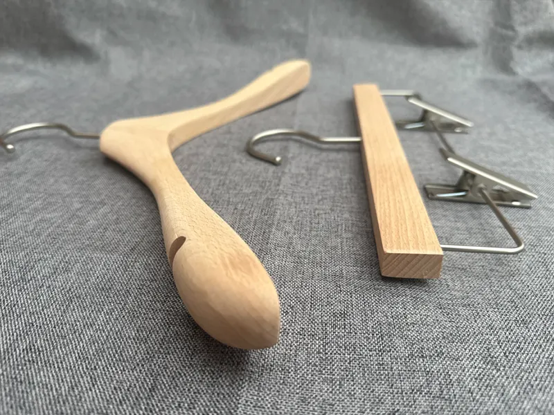 Wooden Trouser Hangers Factory Price Or DDP Price by LEEVANS 6