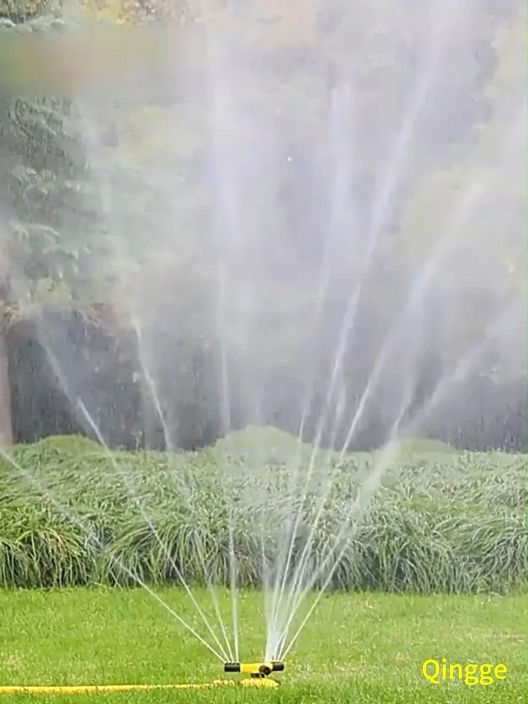 3-Arm Rotating Garden Sprinkler 360 Degree Automatic Irrigation System Adjustable Water Sprayer for Lawn Yard Agriculture Watering Tool 1