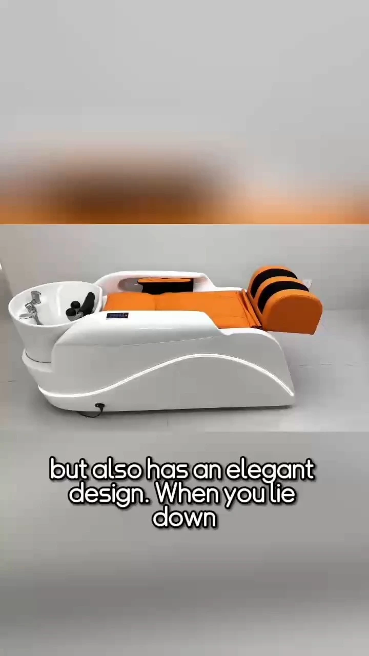 Salón de belleza, masaje eléctrico de cuerpo completo 4D, lujoso lavado de cabello, cabezal de spa, champú, cama con calefacción 1