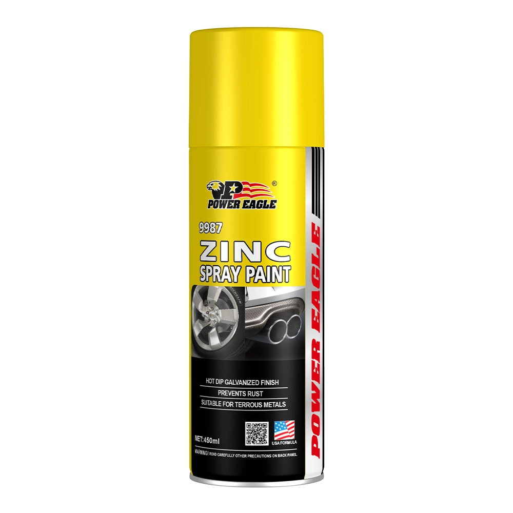 Pintura en aerosol de zinc con acabado galvanizado en caliente multiusos para automóviles Pintura en aerosol de galvanizado en frío 1