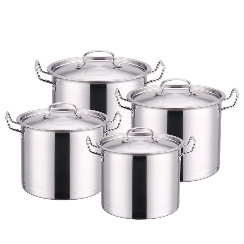 Large Capacity Soup Pot With 22-28cm Thickened Stainless Steel 17-24cm High 1