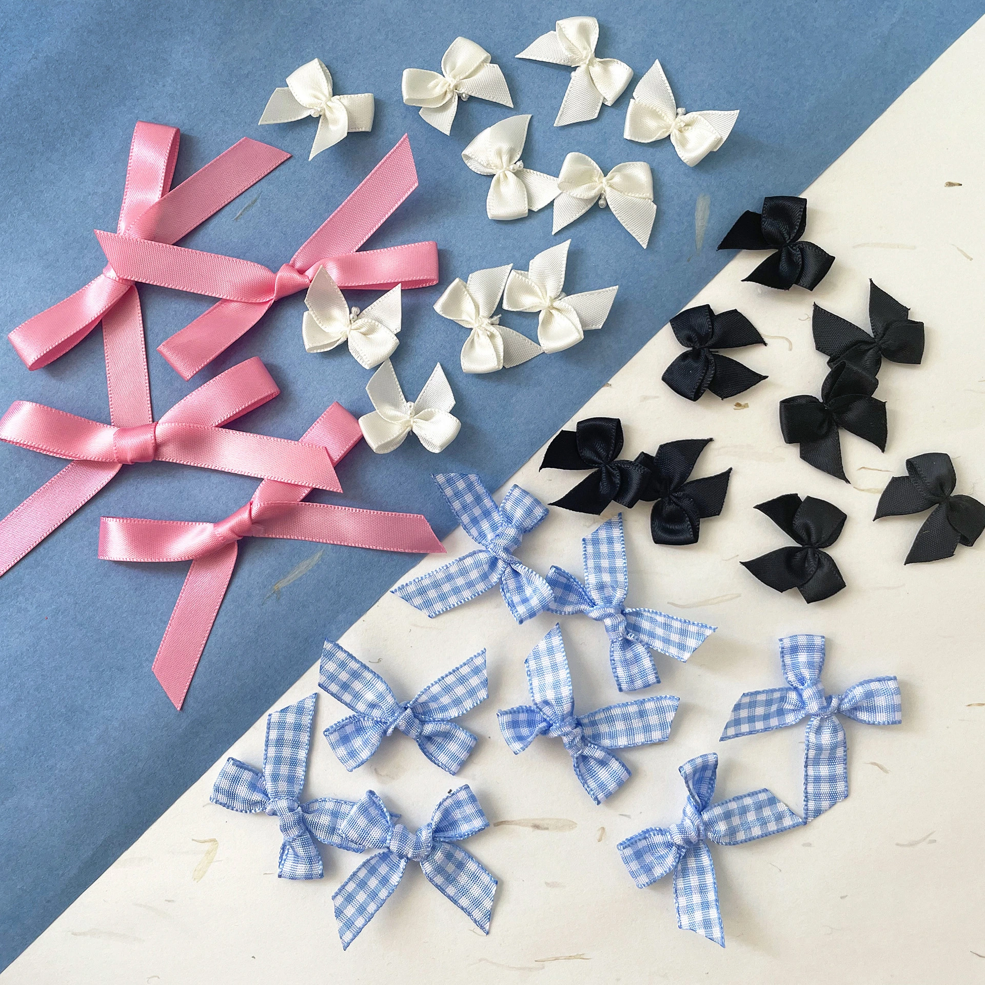 MSD DIY Pink And Black Mini Bow Clothing Accessories Clearance 1