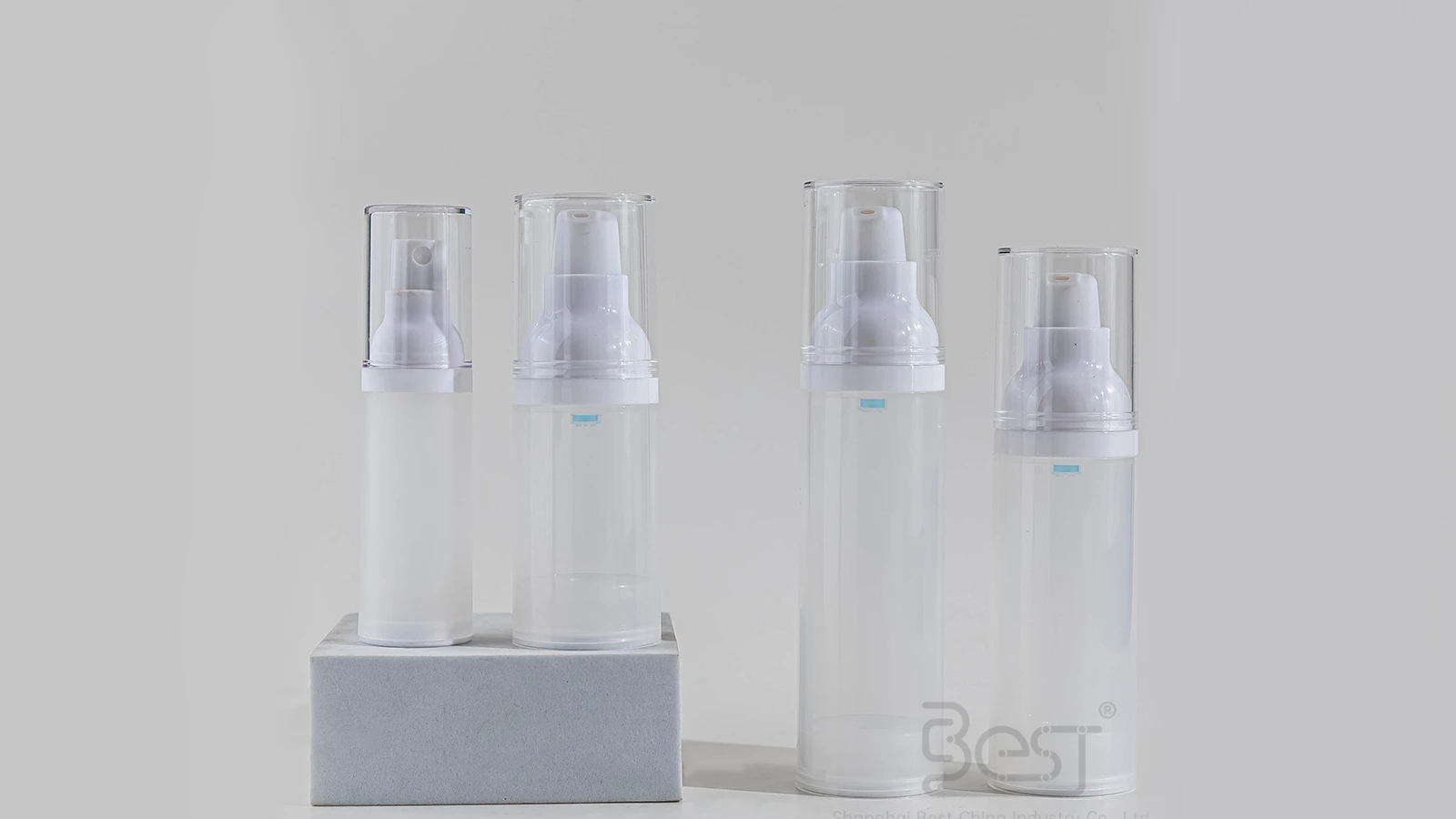 15ml, 20ml, 30ml, 50ml Reusable Skincare Pump Bottles with Frosted Design, No-Pressure Lotion & Moisturizer BEST-45342 1