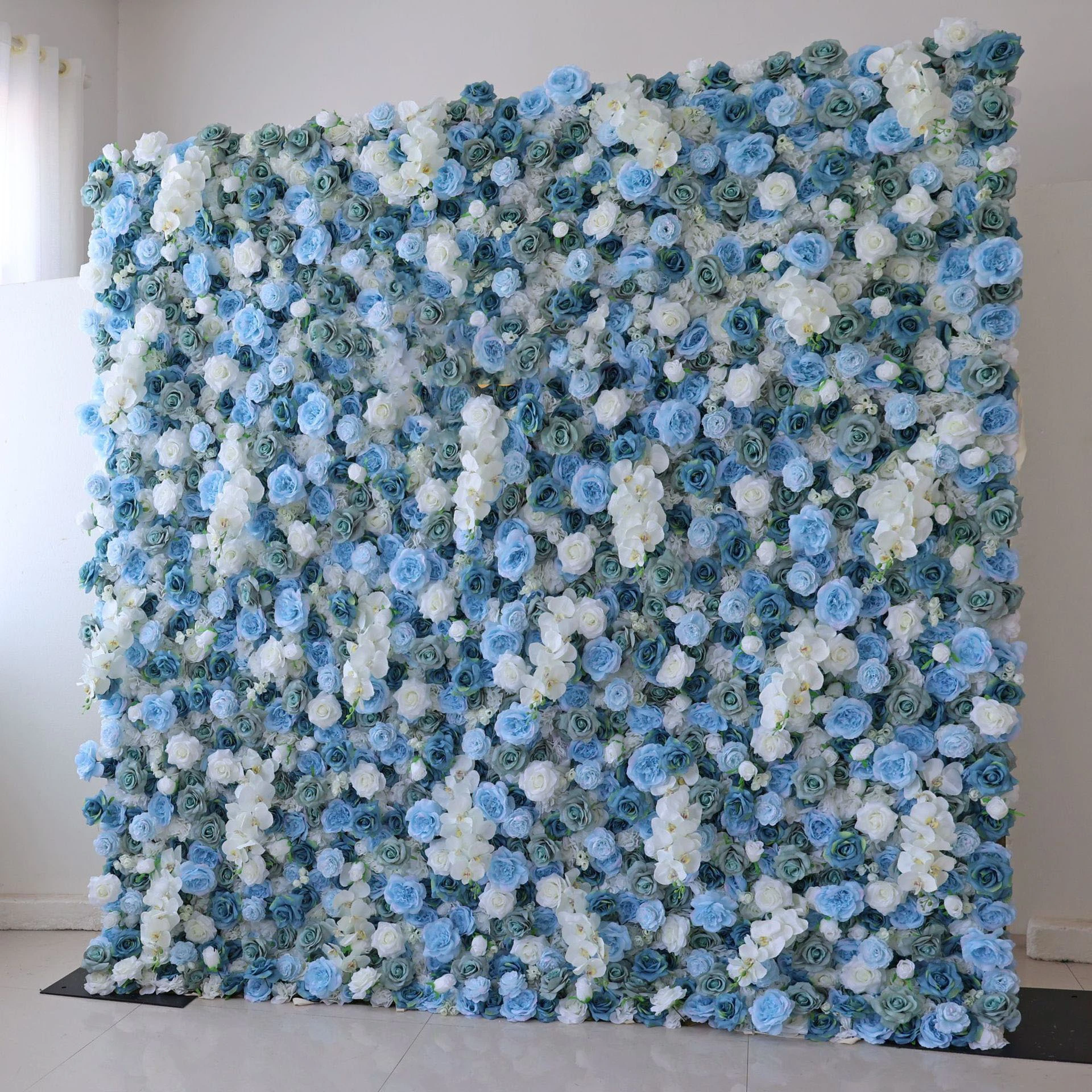 Wedding decoration Hotel scenery Decoration background Artificial flower wedding background wall simulation flower wall decoration 1