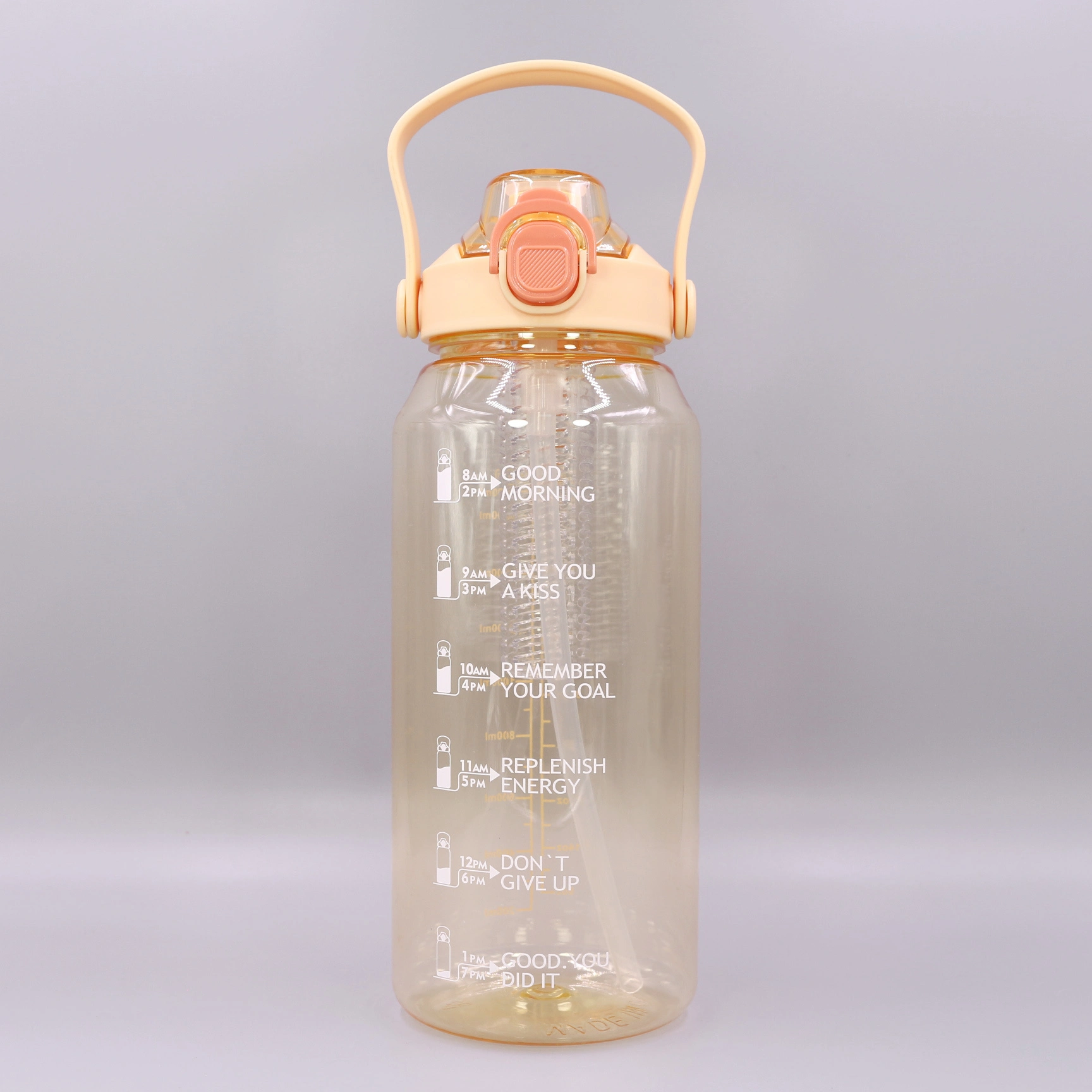 KingLine Gradient transparent matte sports water bottle with handle for outdoor 1