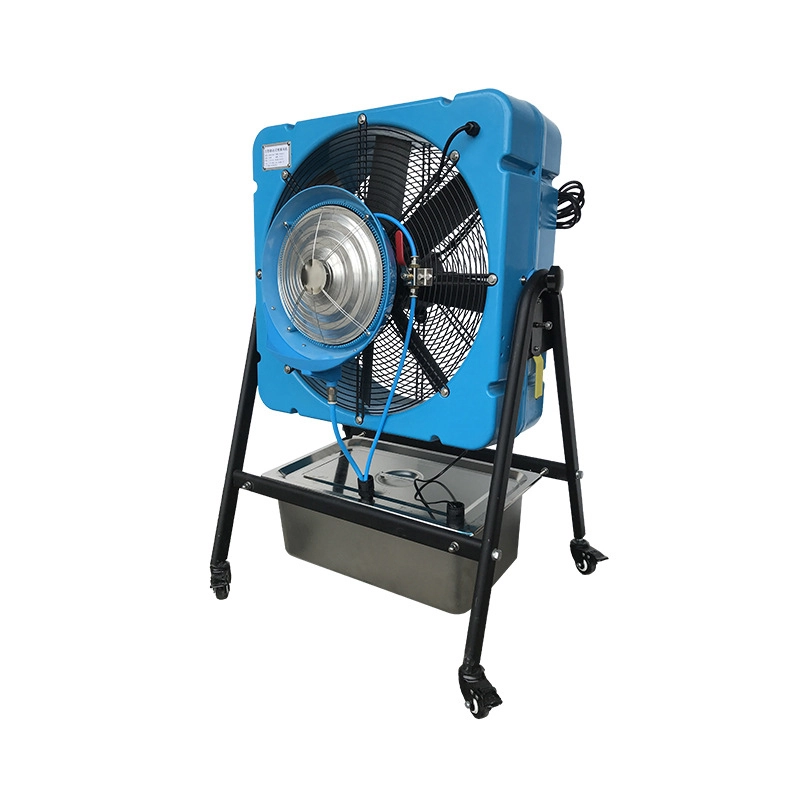 Mobile post fogging fan centrifugal cooling dust removal spray industrial water fogger fogging humidification dust removal fog tray 1