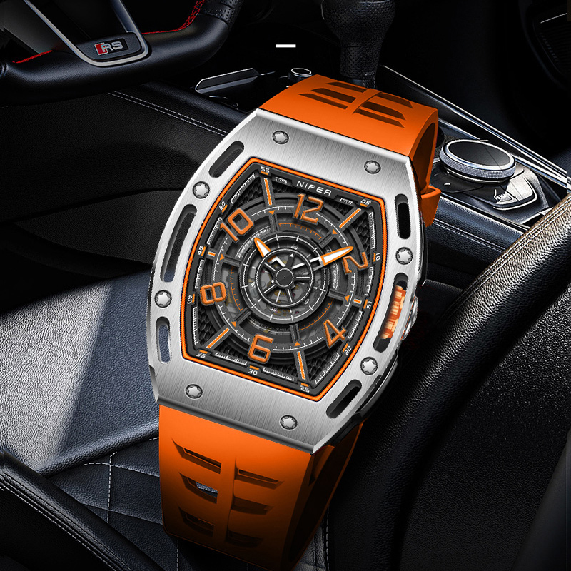Racing Style Hollow Design Luxury Mechanical Men's Watch 1