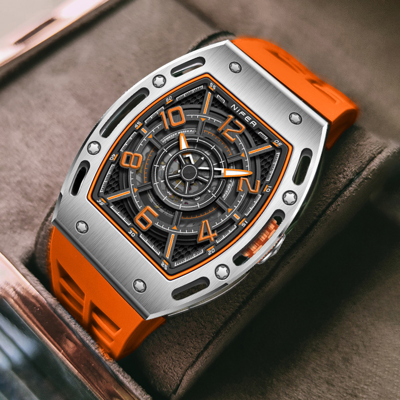Racing Style Hollow Design Luxury Mechanical Men's Watch 2