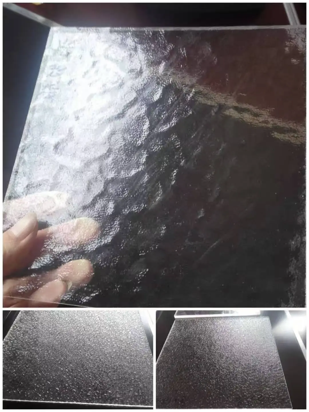 Clear Acrylic Sheet Water Ripple Panel Anamorphic Sheet 1