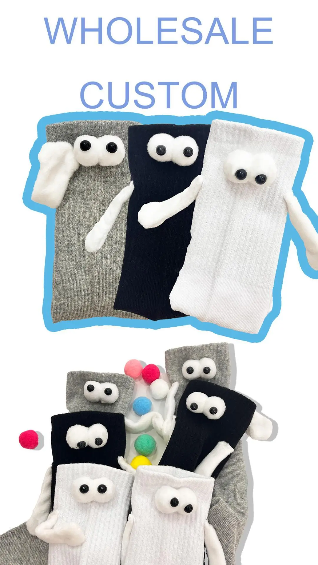 High Quality Custom Couple Cotton Crew Socks for Summer Knitting Socks HY-W-037 1