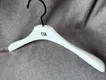 White Wooden Hangers Wholesale Matt White Painted by LEEVANS 4