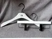 White Wooden Hangers Wholesale Matt White Painted by LEEVANS 3