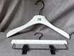 White Wooden Hangers Wholesale Matt White Painted by LEEVANS 2