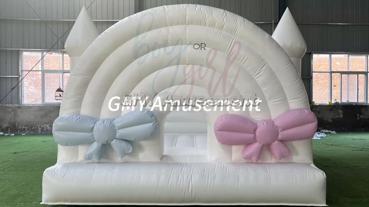 Boy Or Girl Gender Reveal Pink Blue Jumper Bouncy Castle Inflatable Bounce House GMY Inflatables 1