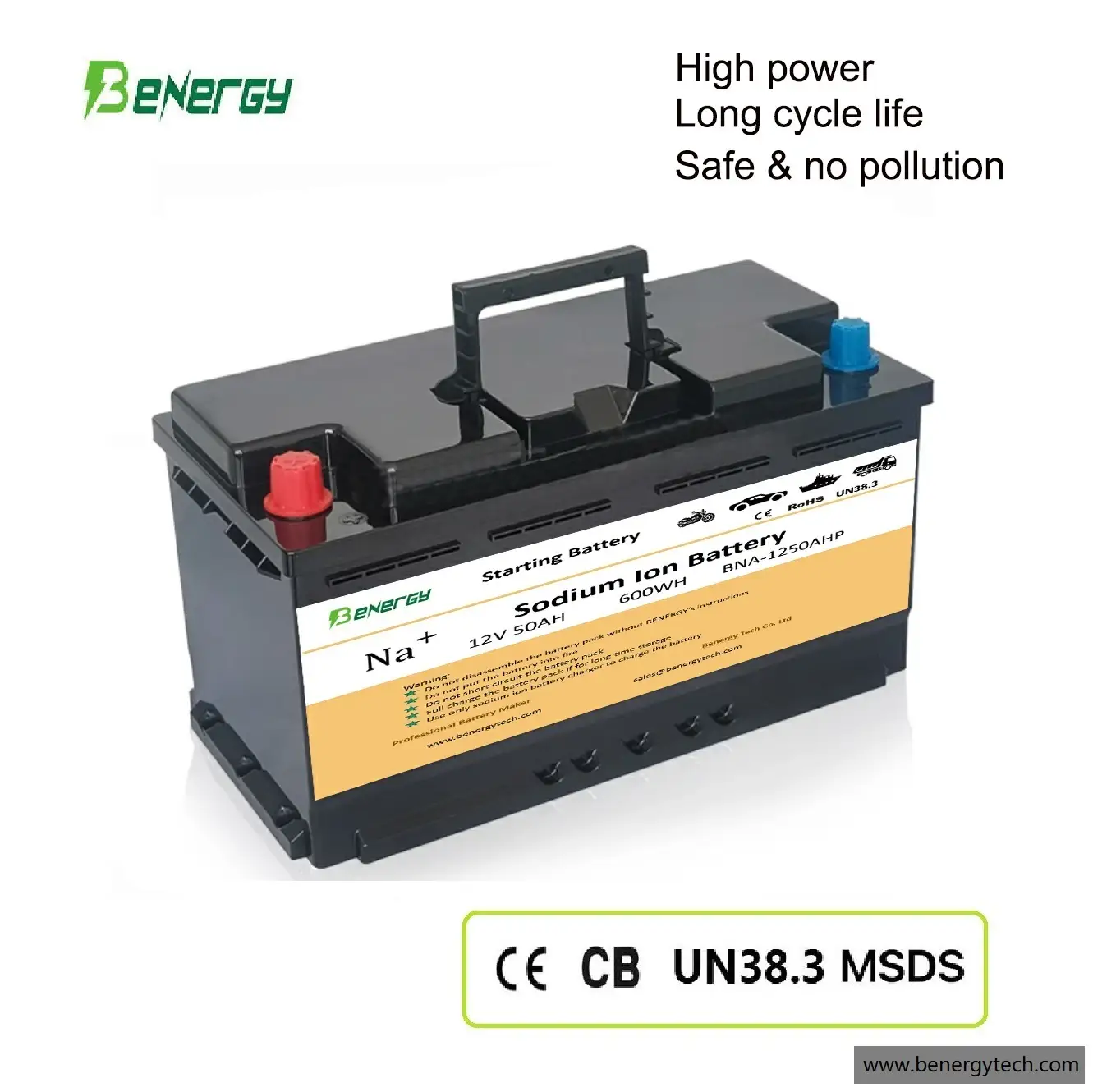 12V 20Ah Sodium-Ion Battery - High-Power Starter for Cars, Trucks, Boats  Marine Applications 1