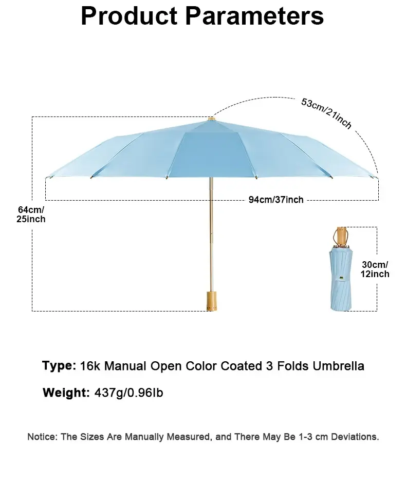 Outdoor Folding Umbrella Available for Specifications and Quantities by Blueprint Umbrella 10
