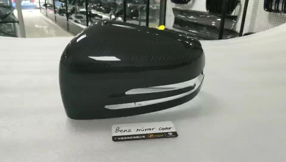Dry Carbon Mirror Cover For ABESClass CLA CLS GLK GLA Class W204 212 1